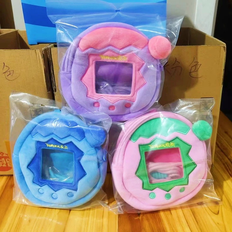 Auf Lager Bandai Tamagotchi Paradise Elektronische Haustiermaschine Plüsch Aufbewahrungstasche Memetchi Mimitchi Plüschtier Anhänger Kopfhörertasche