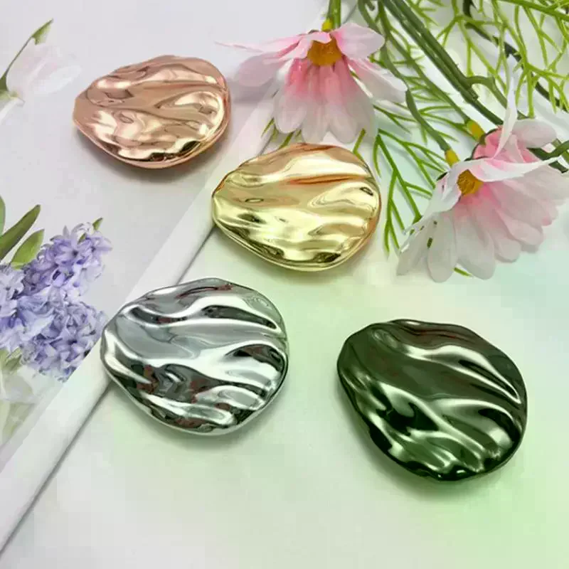 1Pcs Balm Box Empty Replaceable Travel Zinc Alloy Solid Perfume Container Rotary Open Close Rotatable Refillable Bottles