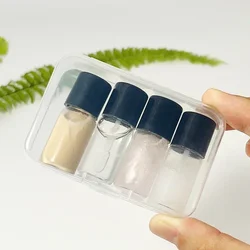 4/5 pezzi mini bottiglie di vetro con spatola 4ml per fondotinta liquido lozione correttore bottiglie vuote riutilizzabili kit portatili da viaggio