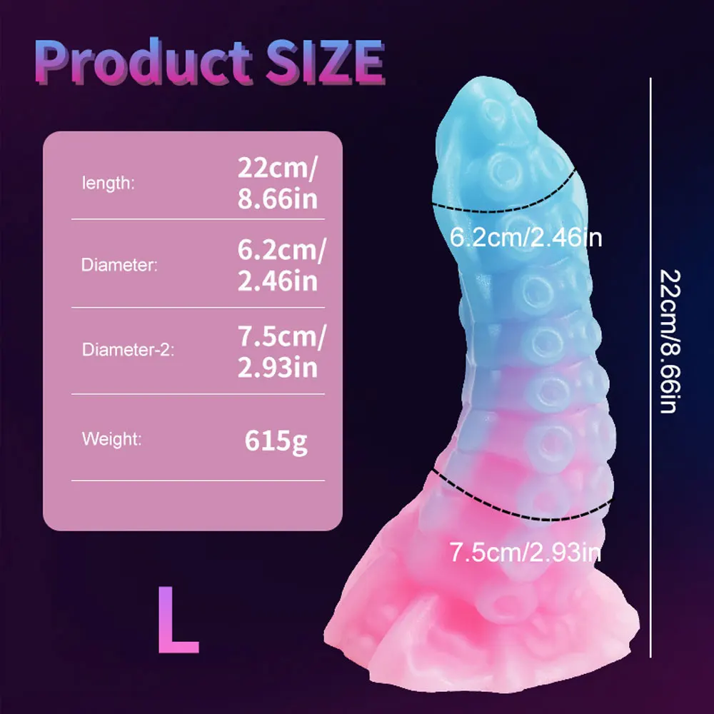 Tentáculo de Polvo Pequeno Soft Silicone Dildo, Animal Fantasy Dildo, Anal Colorido, Masturbar-se para Mulheres e Homens, Orgasmo Sex Tool