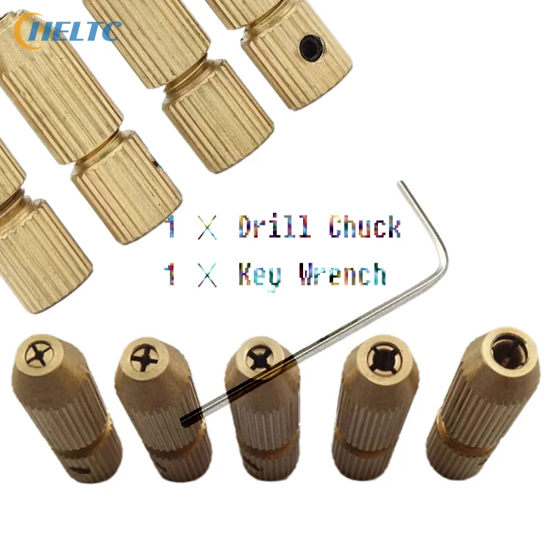 

Mini Motor Shaft Clamp Drill Collet Chuck 2.0mm Shaft Hole Brass Motor Shaft Clamp Chucks Adapter For Power Tool Accessory Tool