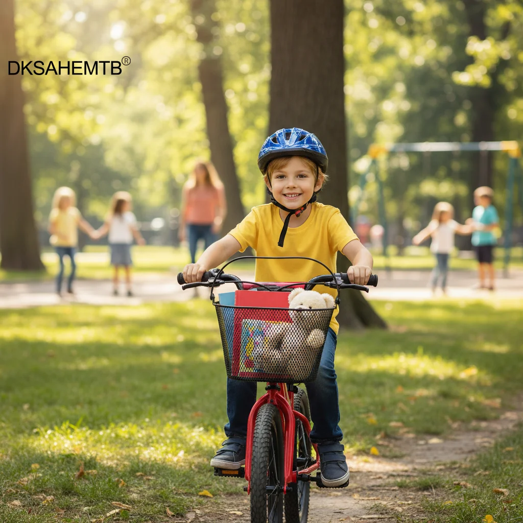 

Metal Bike Basket Front Mount Design For Children's Bicycles Durable Rust-Proof Material Easy To Clean