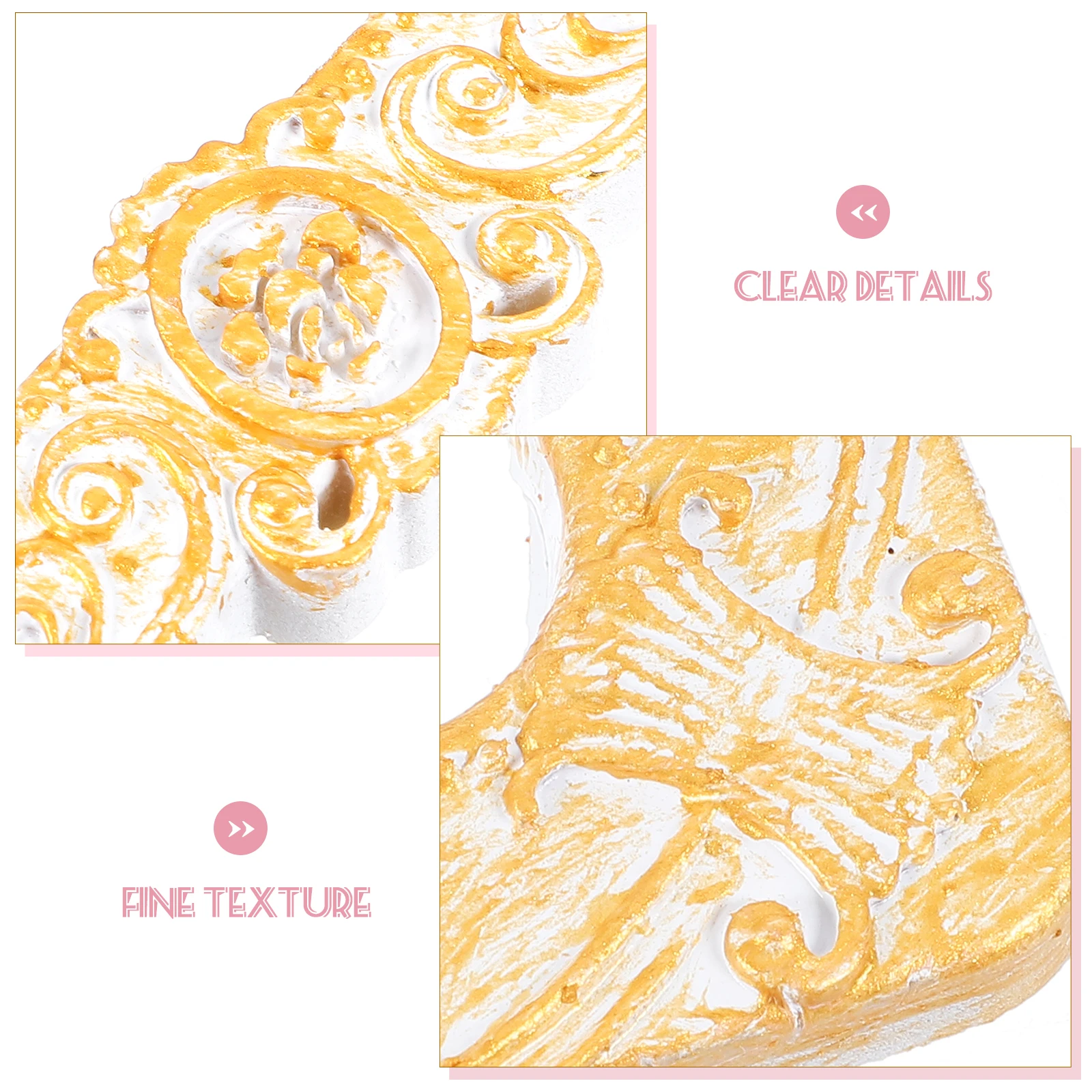 

2Pcs Resin Vintage Picture Frame Ornament Retro Photo Frame for Home Jewelry Decoration Picture Frames