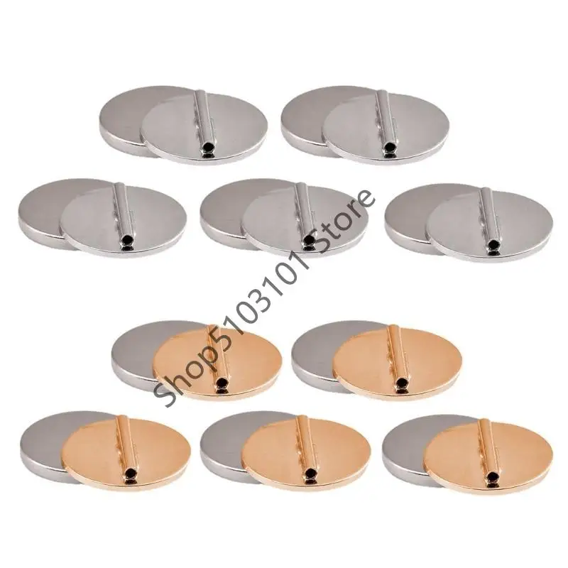 X6HE 5Pcs Magne Brooch Converter Harm Clothing Magnet Buckle Badge Fastener Used to Convert Pin into Brooches