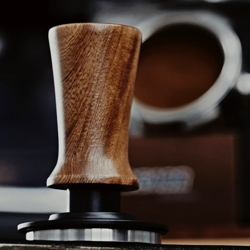 BEARR Chabili Solid Wood Double Spring Coffee Press Constant Press 30IB Automatic Adaptive Depth Espresso Tamper 53.7/58.35MM