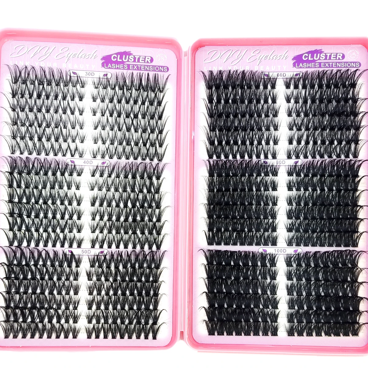 36 row cat eye fluffy eyelash bundle left and right eyelashes extended 30-100D independent eyelashes cat eye eyelash extension