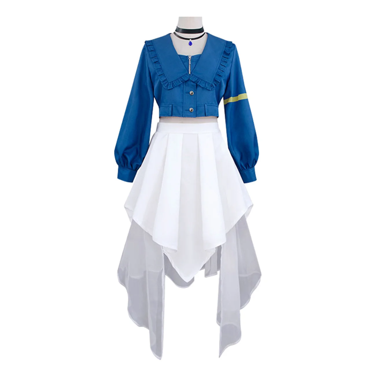 

Anime Cos Anon Chihaya Cosplay Costume Party Uniform Full Set Kawaii Suit