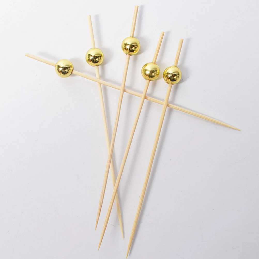 

Cocktail Skewers Decorative Toothpicks Disposable Sampling Stick Fruit Food Party Holiday for Appetizers Milk Cream Sticks