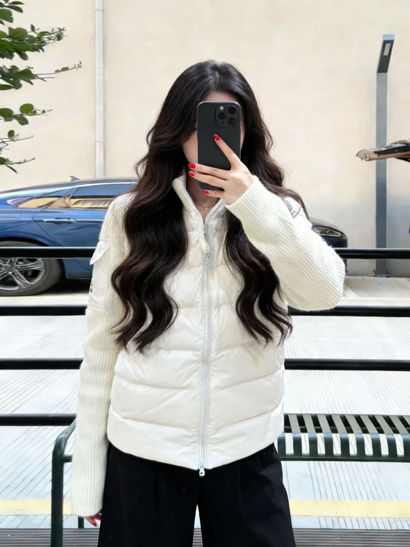 

Retro American Lightweight Knitted Stand Collar down Cotton Jaet Women's Autumn Winter New Sle High Sensation Slim Fit To...