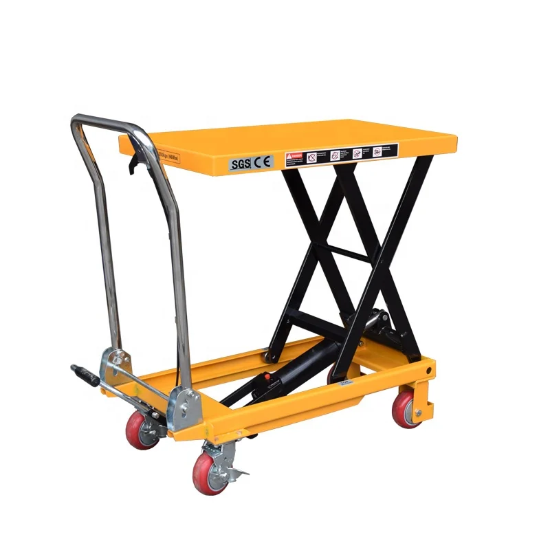 500 KG 0.9M  Small Scissor Lift Table Cart Trolley Manual Handling Lifter