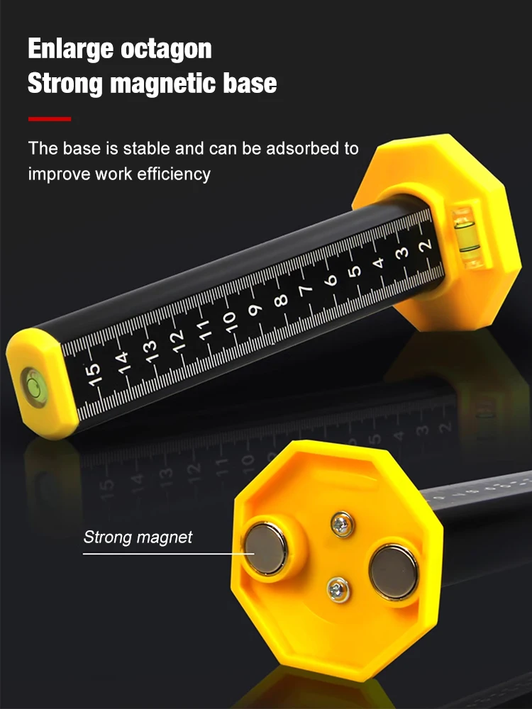 

The New Ruler Isometric Ruler Level Positioning Ruler Tiling Horizontal Line Leveling Positioning Ruler Line Leveling Tools