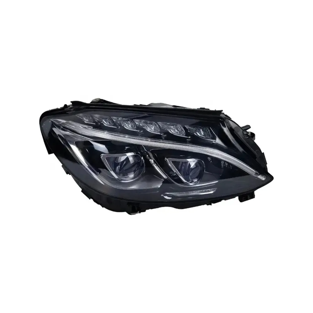Pair Headlight Assembly for Mercedes Benz C-Class W205 2016 Car Front Lamp Head Lights Auto Parts 2059066204 2059066304
