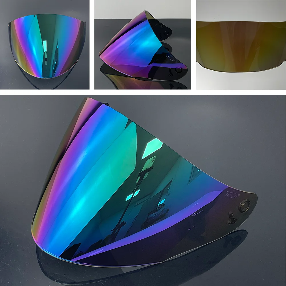 

Визор для мотошлема KYT, полушлема, трехчетвертишлема, с высококачественным гальваническим покрытием, зеркальный, аксессуары для мотоциклов