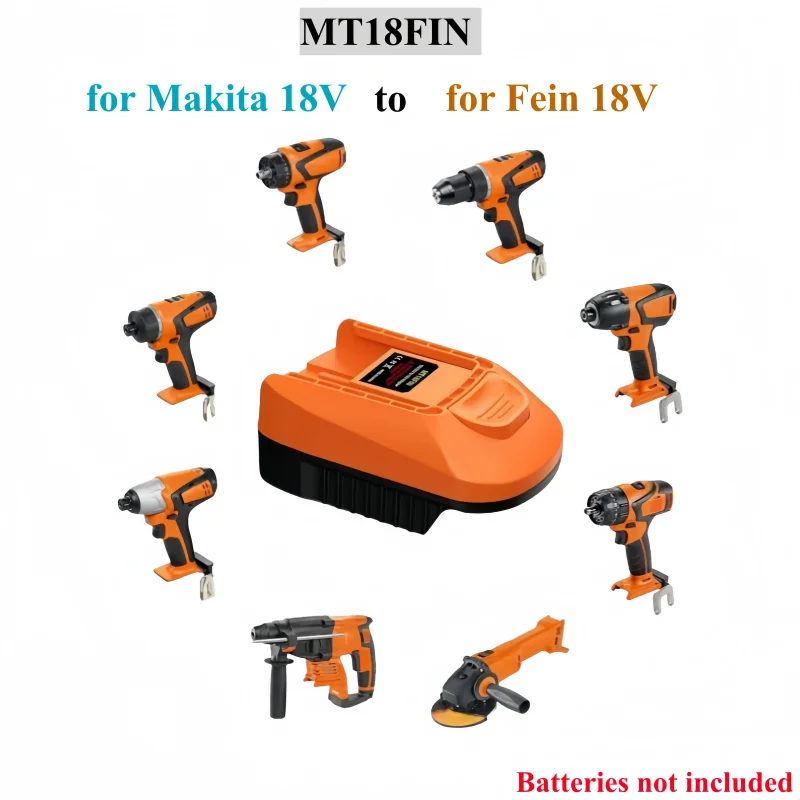 

Tool battery adapter MT18FIN, suitable for Makita 18V lithium-ion batteries BL1830, can be converted to for Fein 18V batteries