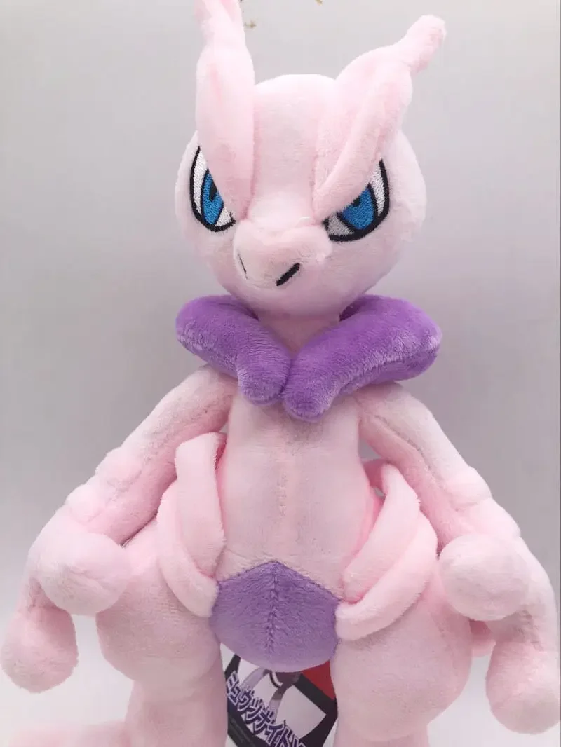 30cm Pokemon Mega Mewtwo X Plush Doll Cartoon Go dex Mew Plush Toys Soft Stuffed Kawaii Anime Doll Pillow Birthday Gift For Kids