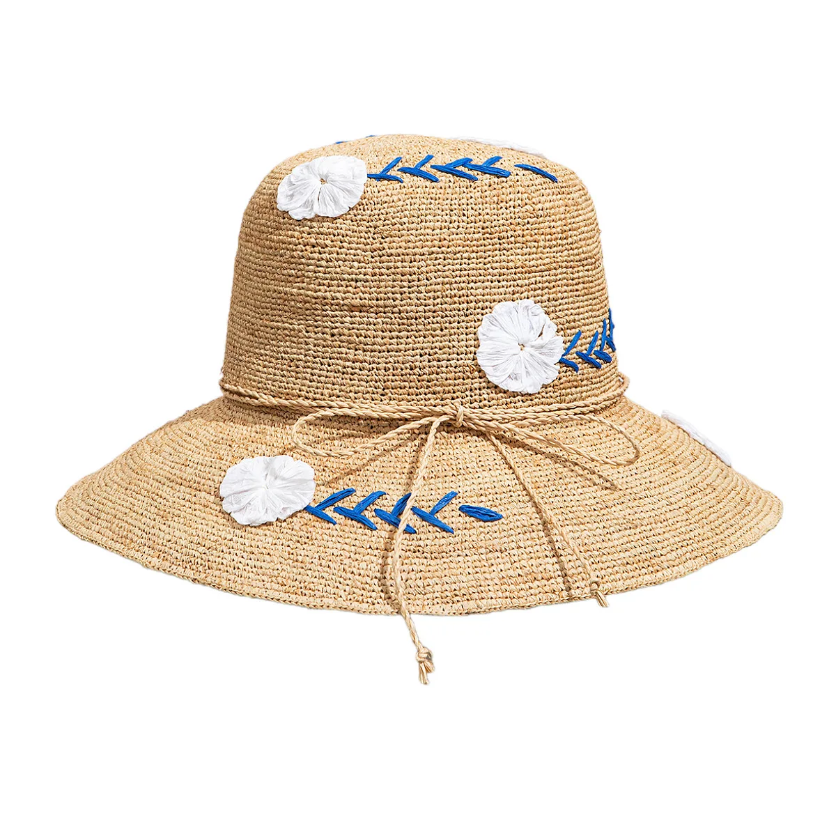 USPOP Handmade Raffia Sun Hat Summer All-match Foldable Sun Protection Straw Hat Ladies Beach Sun Hat