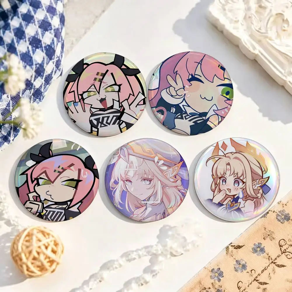 Nicole Zenless Zone Zero  Enamel Pin Tinplate Round Brooch Cosplay Nijigen Otaku Culture Badge 25mm 32mm 44mm 58mm