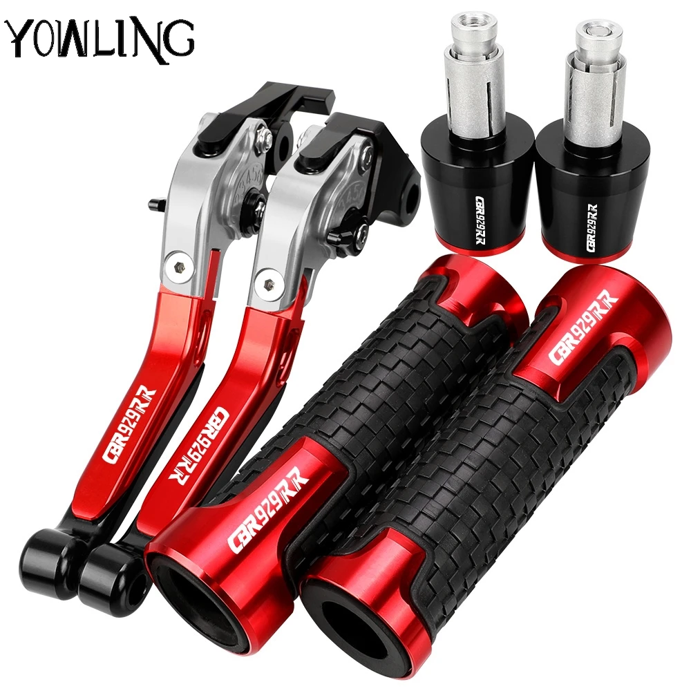 

For HONDA CBR929RR 2000 2001 Motorcycle Brake Clutch Levers Handlebar Grips ends CBR929 CBR 929 RR 929RR Adjustable Folding