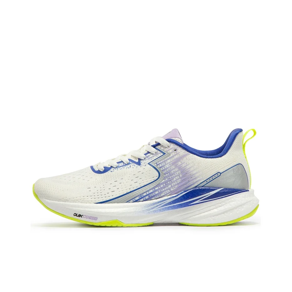 361 Carbon Speed CQT Carbon Speed CQT Breathable Low top Running Shoes Women's White Blue 582312210-1