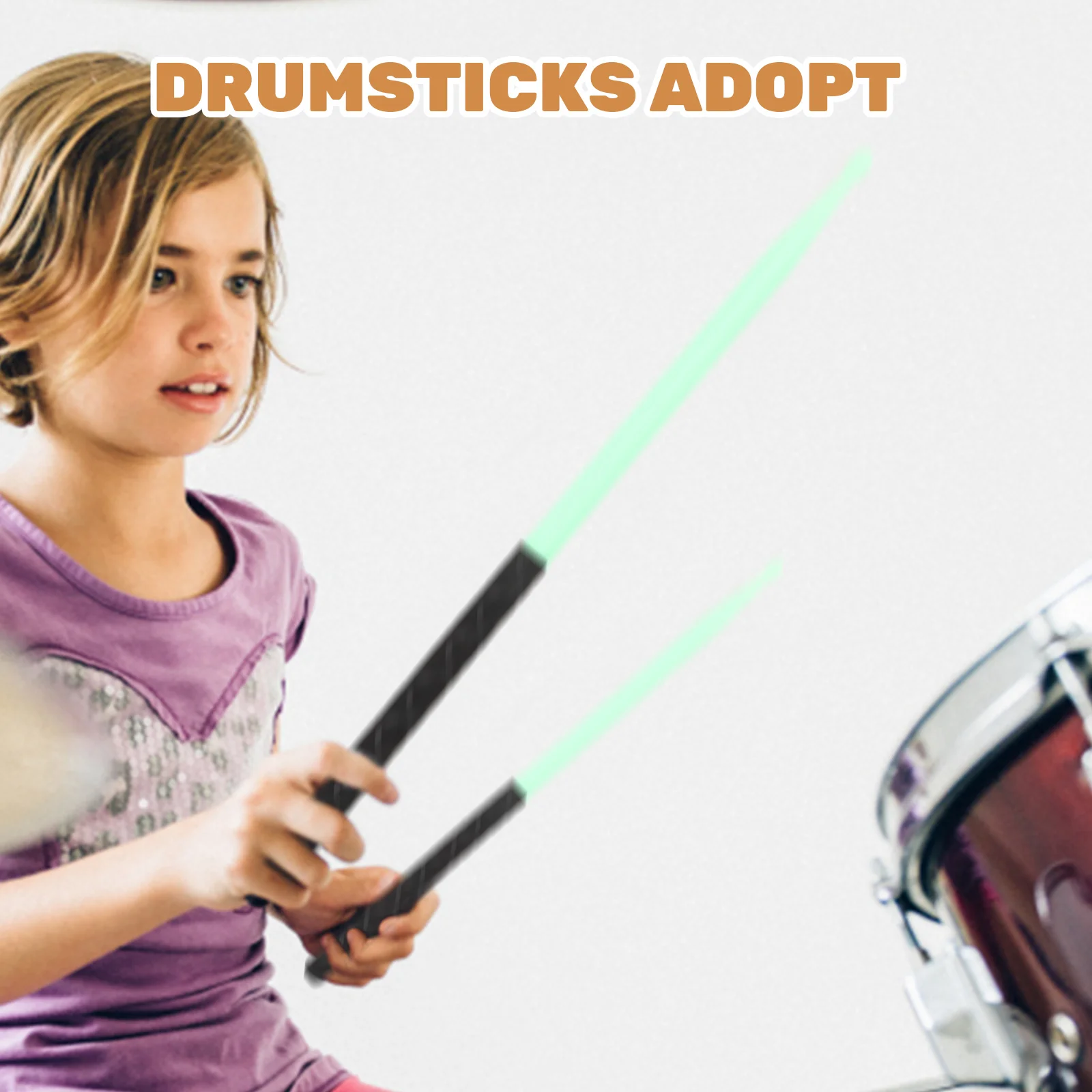 

5 Pairs Drum Stick Cardio Drumming Sticks Musical Nylon Drumsticks Tip Instruments Tambourine Drummer Electric