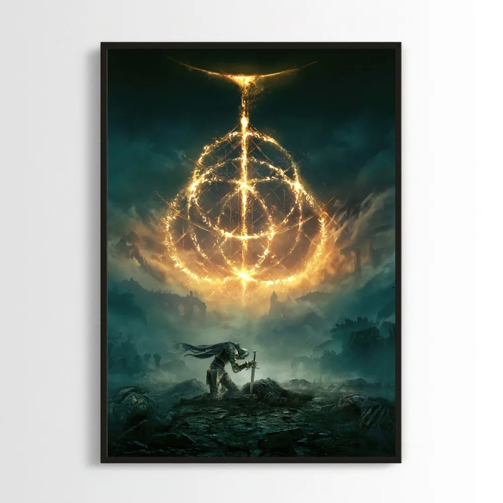 Game E-Eldens Ring Poster Prints Wall Pictures Living Room Home Decoration