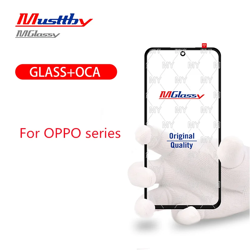 5pcs Musttby Front Screen Glass With OCA For OPPO ACE Reno 7 A11 A16 A15 A32 A35 A72 A73 A74 A76 A77 A83 A91 F11 F15 F17 F19