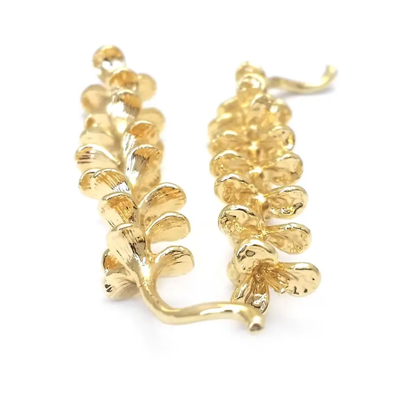 High Quality 18K Gold Color Brass Tree Branch Charms Pendants Diy Jewelry Making Supplies Earrings Accessories for Women