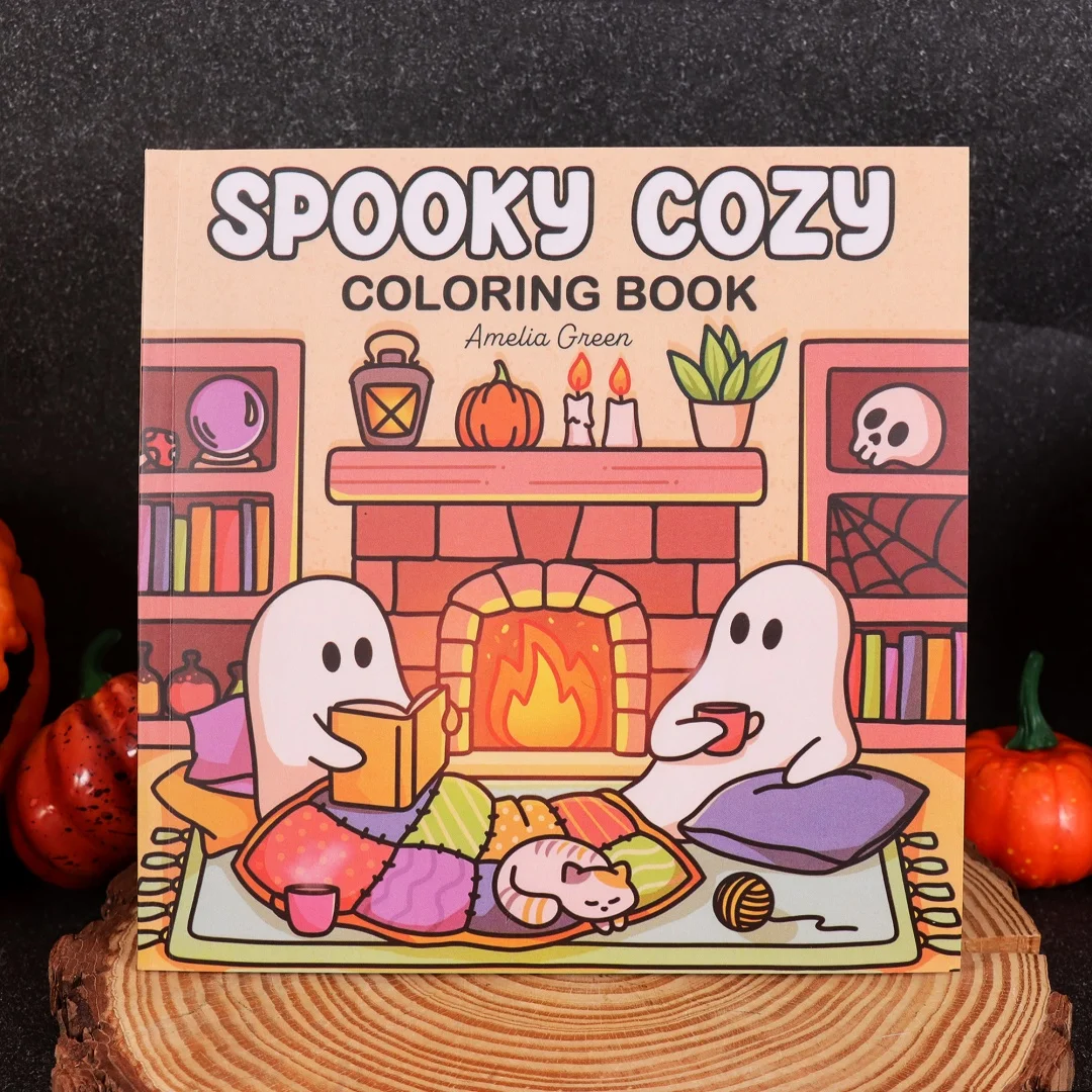 

Жуткий Милашка: Том. Двухцветная книжка-раскраска для взрослых и подростков с милыми жуткими существами в уютных моментых для релаксации