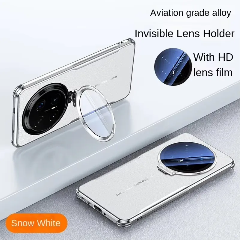 

Phone case Plain leather glass lens holder For Honor Magic8 Pro Magic 8 7 Pro honor 300 Ultra Four Corners Anti-drop Cover