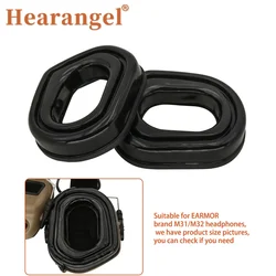 Hearangel M31 Airsoft Headset Gel Ear Pads for EARMOR M31/M32 Tactical Headset Military Anti-Noisy Shooting Earphone Accessories
