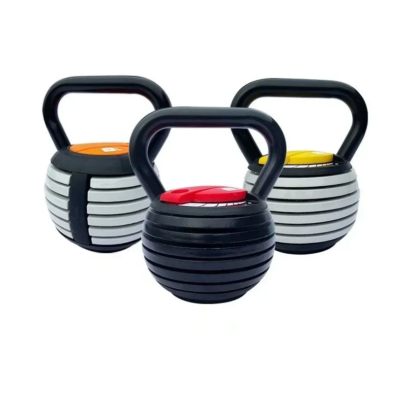 High Quality 20/40lbs Adjustable Kettlebells Set Customized Colourful Fitness Weights Set Cast Iron Kettle bell