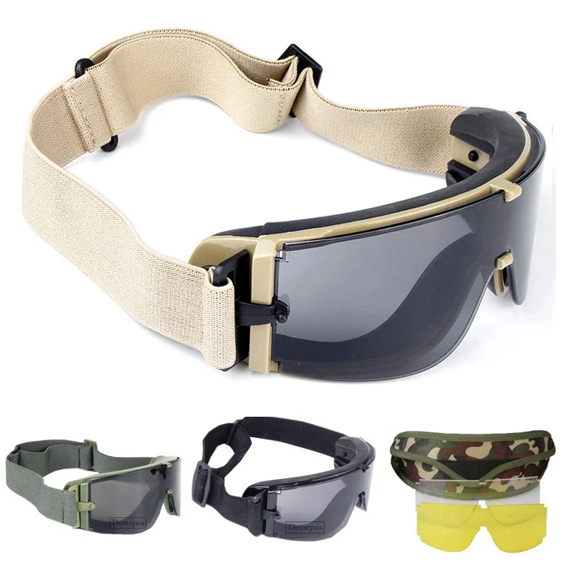 Airsoft Tactical Goggles  Tactical Sunglasses Hiking Glasses Outdoor Paintball Goggles