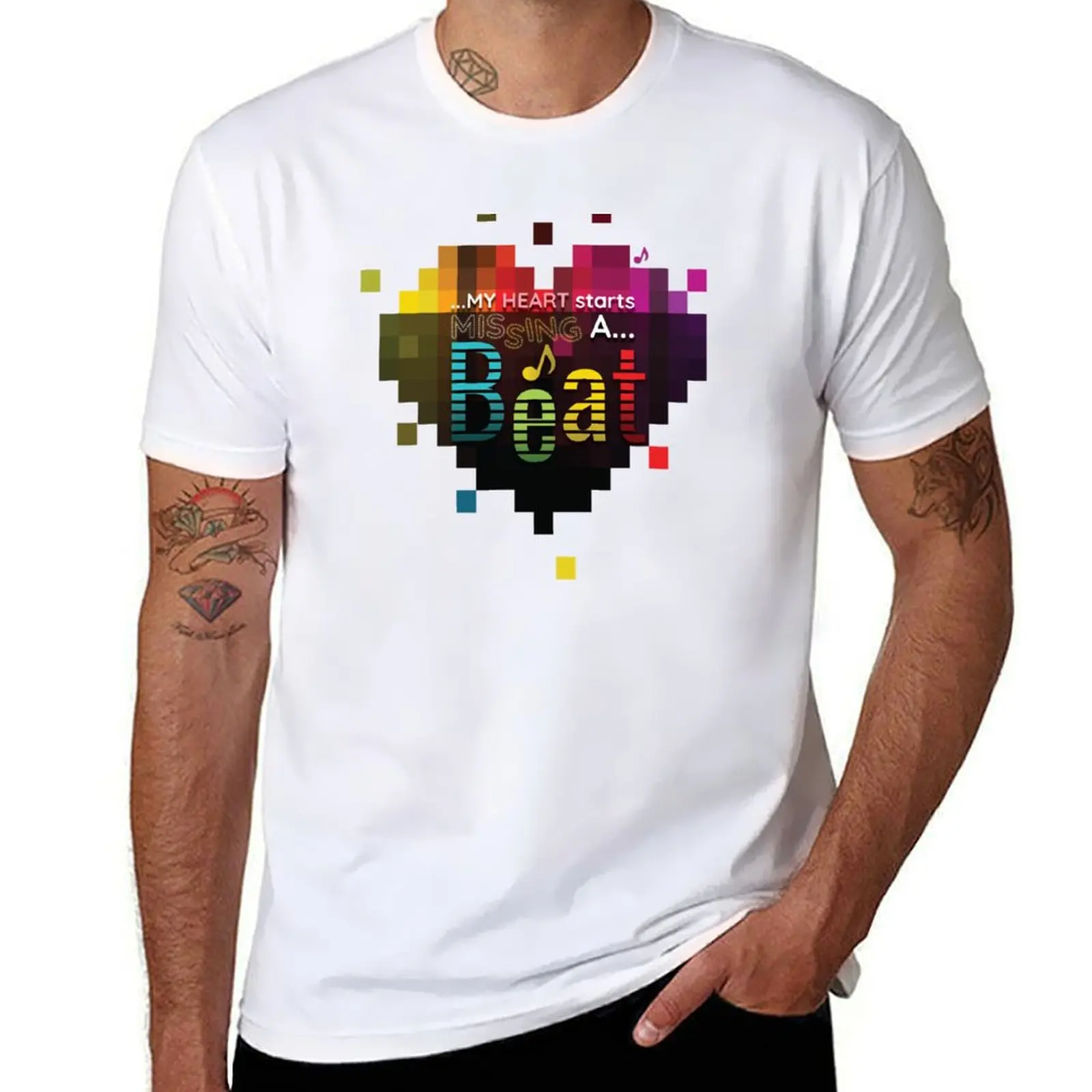 

My heart starts missing a beat / music / Pet Shop Boys T-Shirt Casual Everyday Wear T-Shirt
