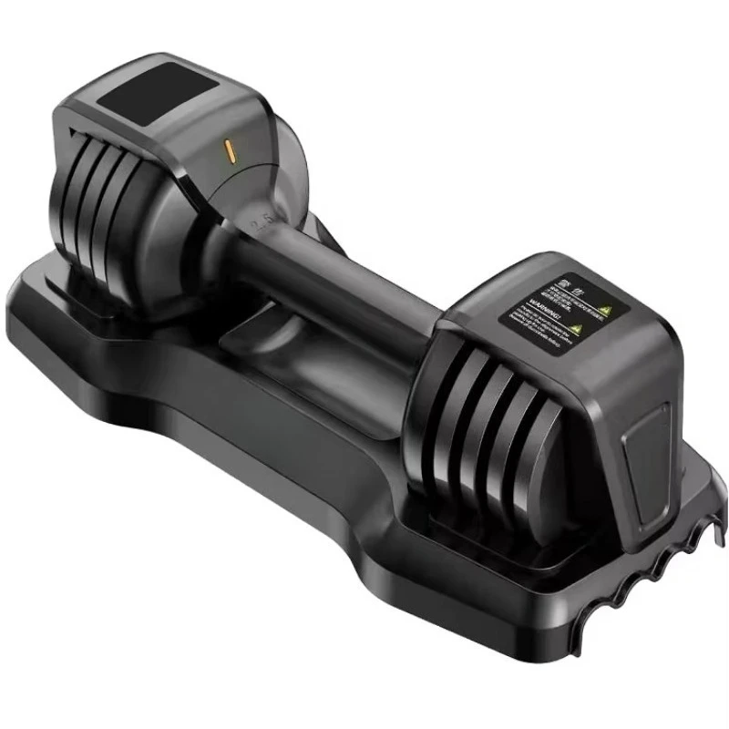 Customizable Black Stainless Steel Dumbbell Handles Classic Spin Lock Design for Gym Fitness Portable Adjustable Weight