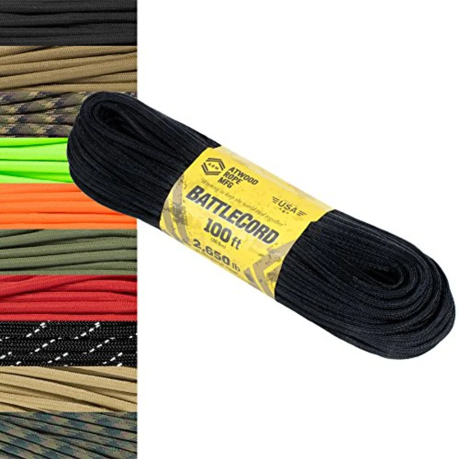 

5.6mm BattleCord Ultra Strong and Tough Rope 2650lb Tensile Strength USA Made