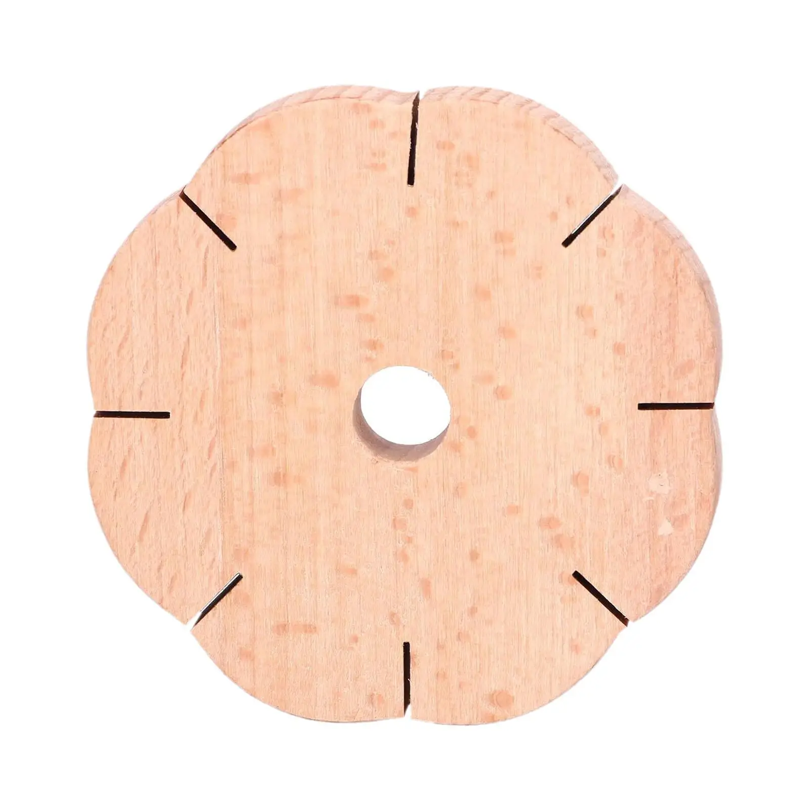 Wooden Round Kumihimo Disc 8 Slot Braiding Loom Beading Plate for DIY Bracelet and Anklet Jewelry Craft view 2