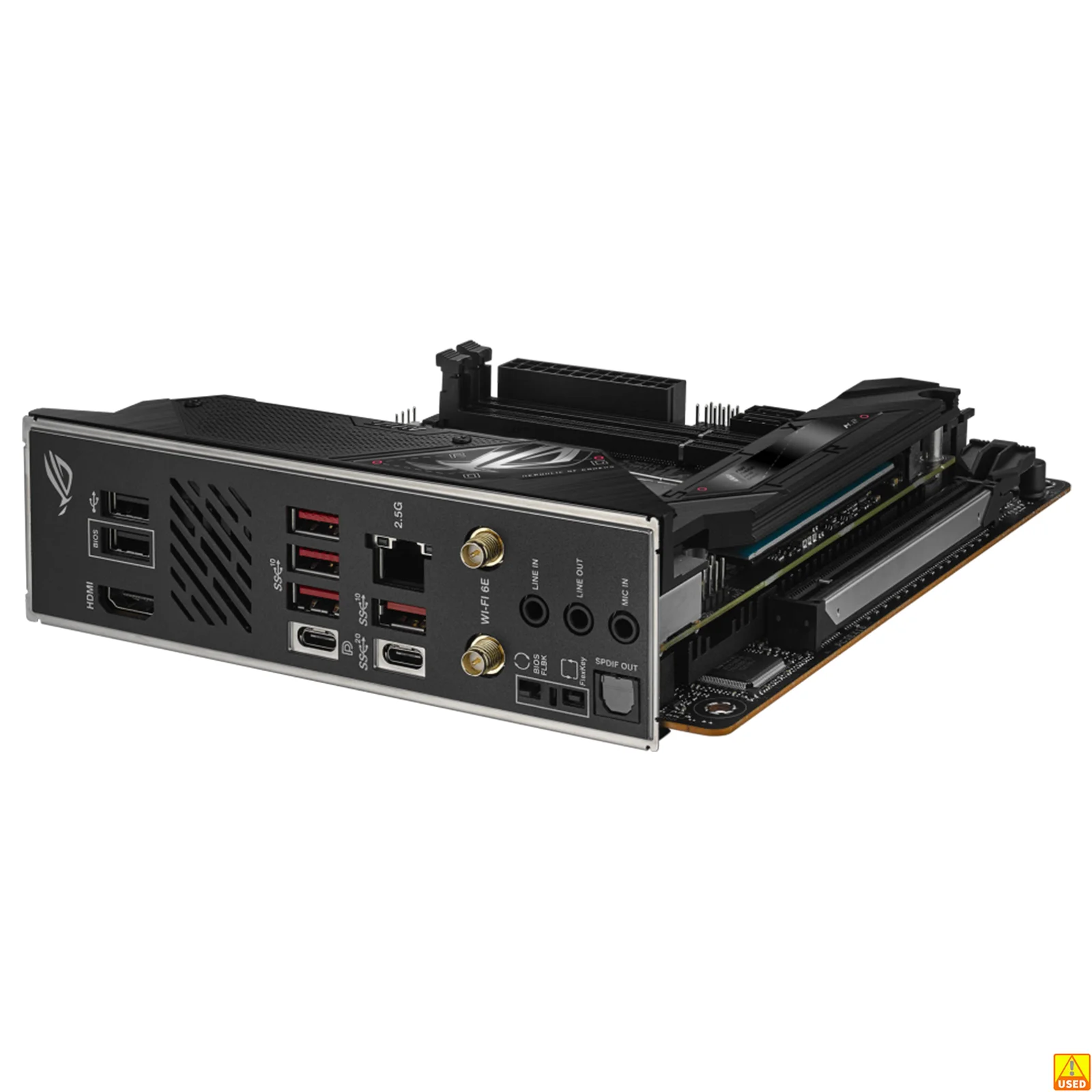 Bild 7: ASUS ROG STRIX B650E-I GAMING WIFI Motherboard Sockel AM5 CPU DDR5 8000+(OC) Speicher Chipsatz B650 micro Mini-ITX Mainboard