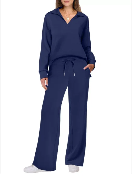 2025 الأوروبية والأمريكية الخريف والشتاء موضة جديدة عادية المرأة طويلة الأكمام الرباط بلون التنقل فستان أطفال مع سروال داخلي #5