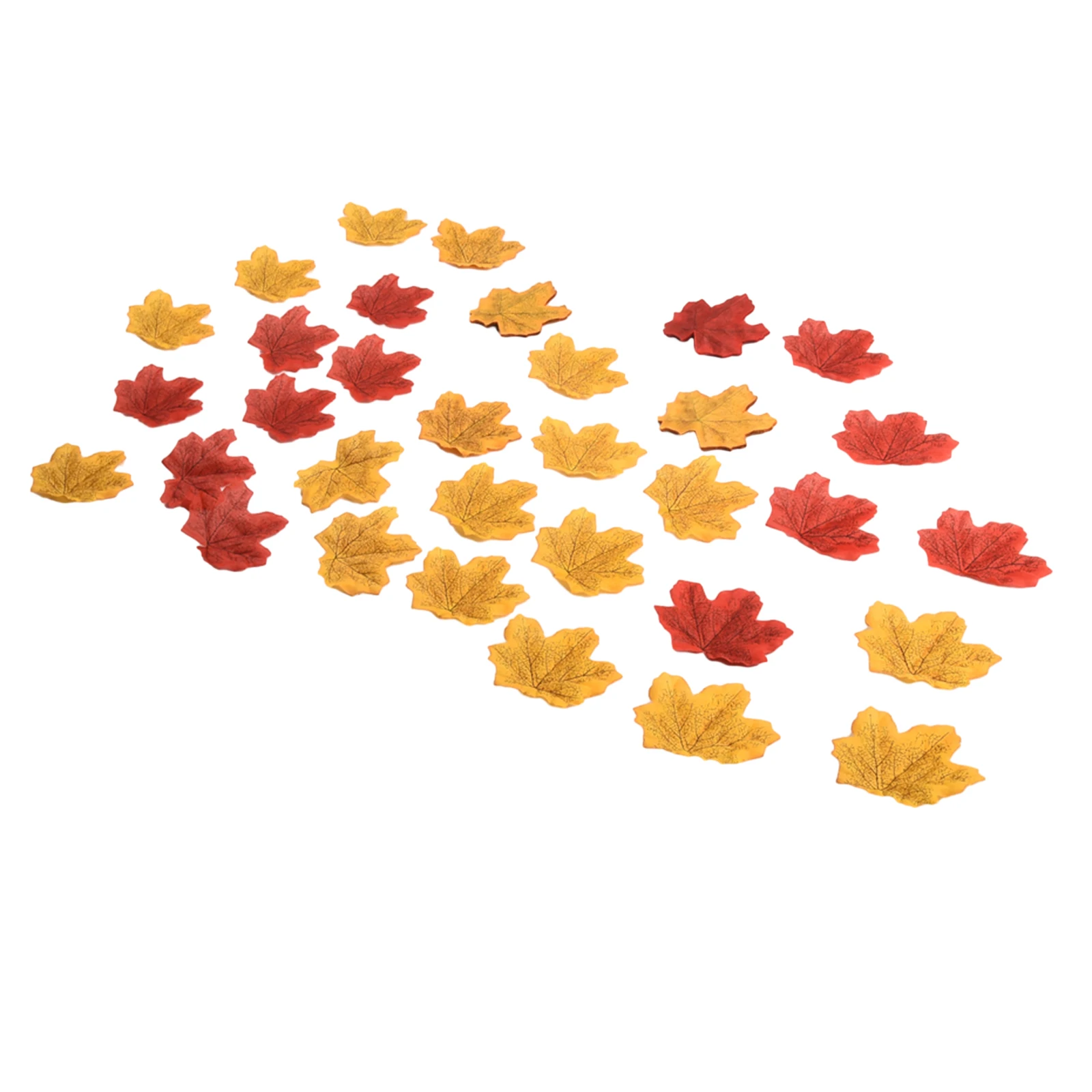 Fake Maple Leaves Craft Decor Home Mixed Color Party Print Romantic Room Wedding 100/200Pcs 8*8cm Autumn Hot Stylish