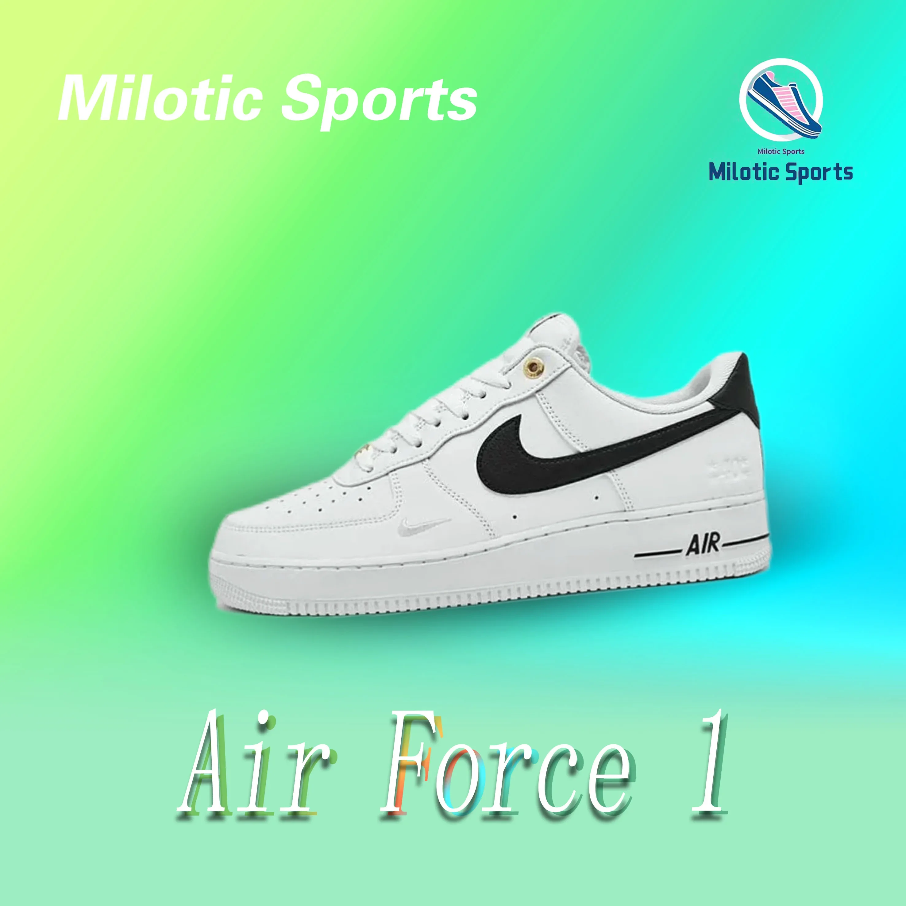 Nike Air Force 1 se Comfortable and versatile wear-resistant and non-slip low-top board shoes black and white