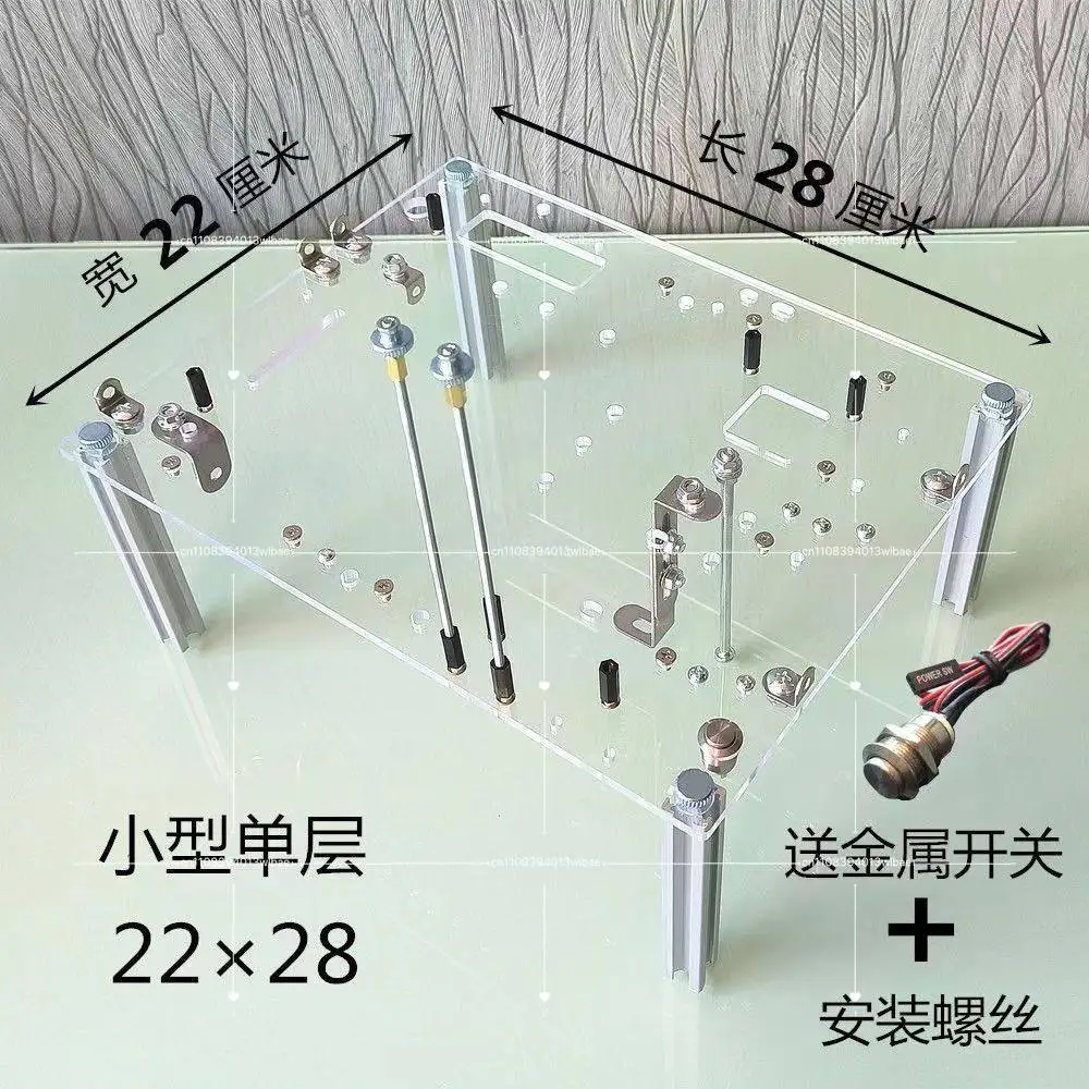 Acrylic Open Matx Assembly Desktop Computer Transparent Plexiglass Atx Small Mainframe DIY Platform