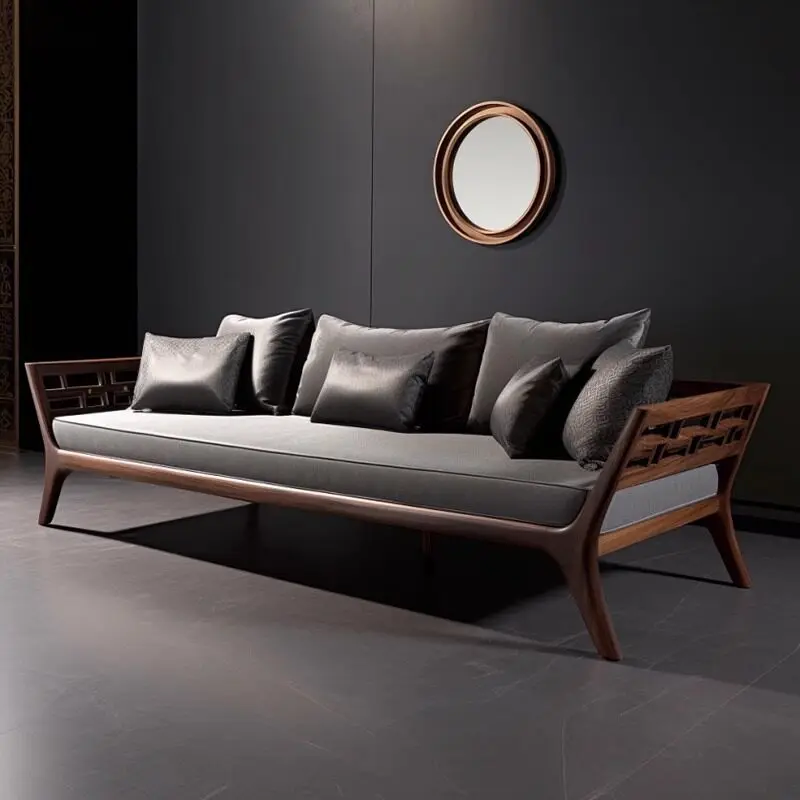 Sofa bed dual-purpose living room simple modern Arhat bed chaise longue furniture