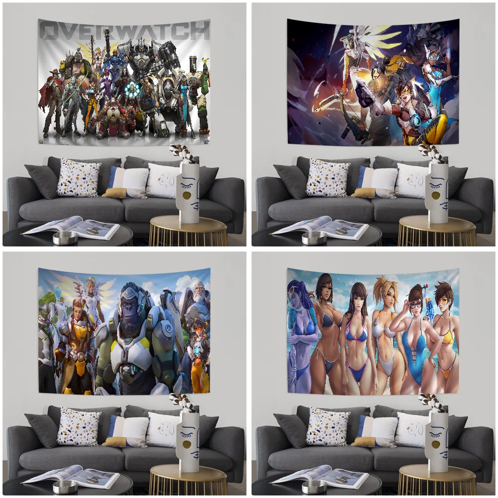 Game D-DVAS Anime Tapestry For Living Room Home Dorm Decor Home Decor