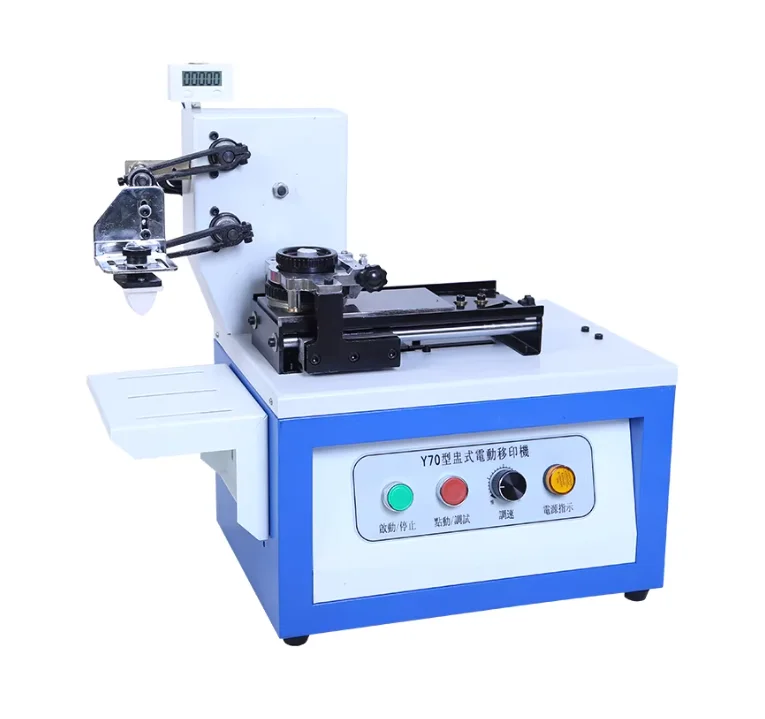 Semi-auto Sealed Ink Cup Pad Printer Machine With Counter +  Cliche Plate Making + Rubber Pads 2pcs