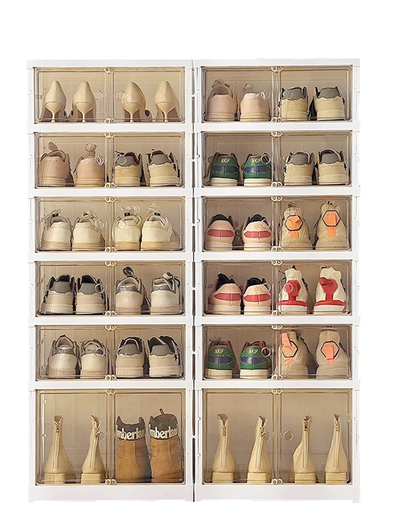 

Multi-layer Shoe Cabinet Dustproof Shoe Rack Shoe Hanger Organizer Shelf Holder Shoe Storage Cabinet Space Saving With Clear Lid
