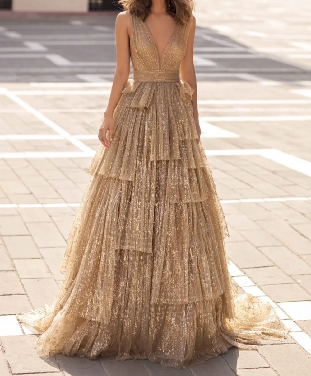 CustomizedS exy Prom Ball Gowns ประกายลูกไม้ตาข่ายชุดราตรี Applique Beaded ผู้หญิงแขนยาวสายเอวสูง