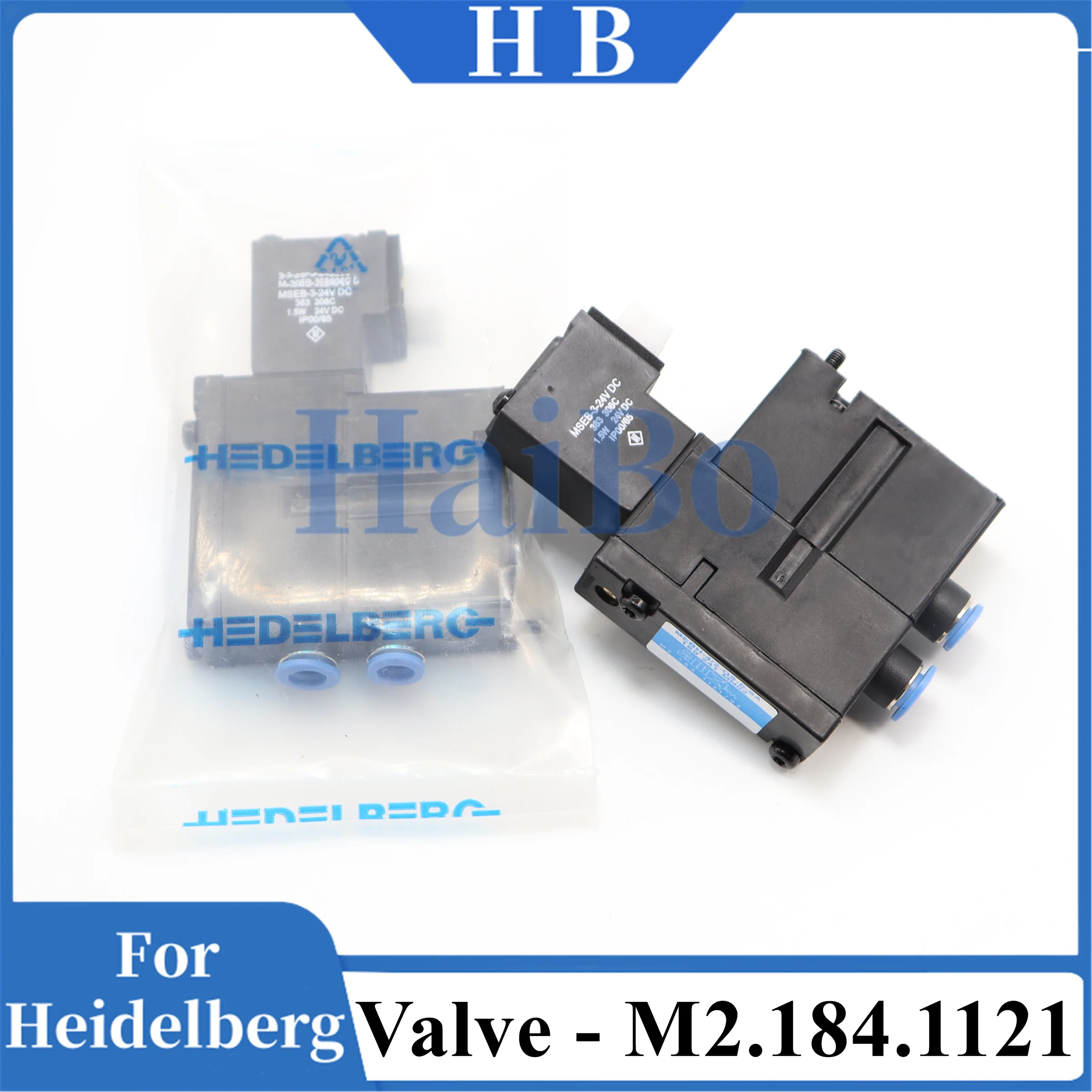HaiBo Best Quality M2.184.1121 Solenoid Valve Festo MEBH-4/2-QS-4-SA SM102 CD102 SM52 PM52 Printing Machine For Heidelberg