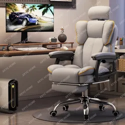 Ergonomic Office Chair Adjustable Desk Chair Swivel Task Chair with Lumbar Support Movable Computer Desk with Footrest Headrest