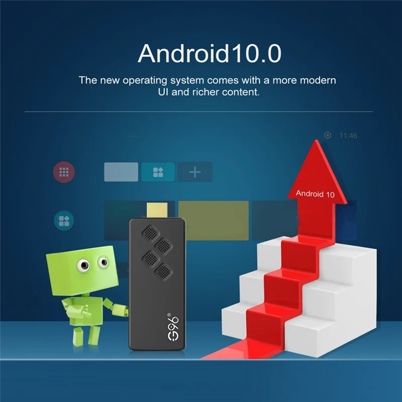 Sensitive For G96 TV Stick Dongle 2GB+16GB Android 10 Smart TV Box 2.4G&5G WIFI Bluetooth Set Top Box Media Player Durable Easy