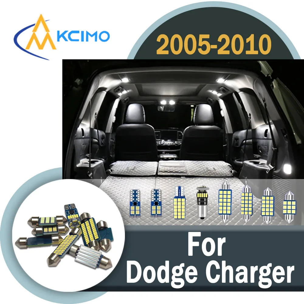

Super Bright CANBUS Error-Free LED Interior Light Kit For Dodge Charger 2005-2010 High Quality Flicker-Free Auto Bulbs Set